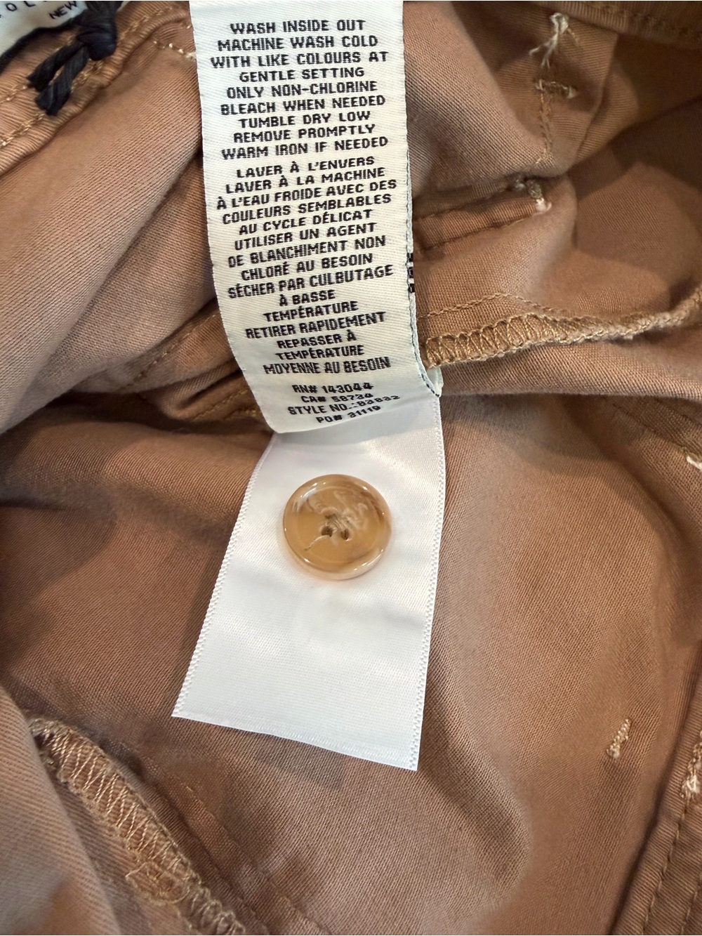 NWT!!  Bagatelle Collection High-Rise Wide-Leg Crop Pants in khaki/tan - Size 8 - Picture 7 of 7